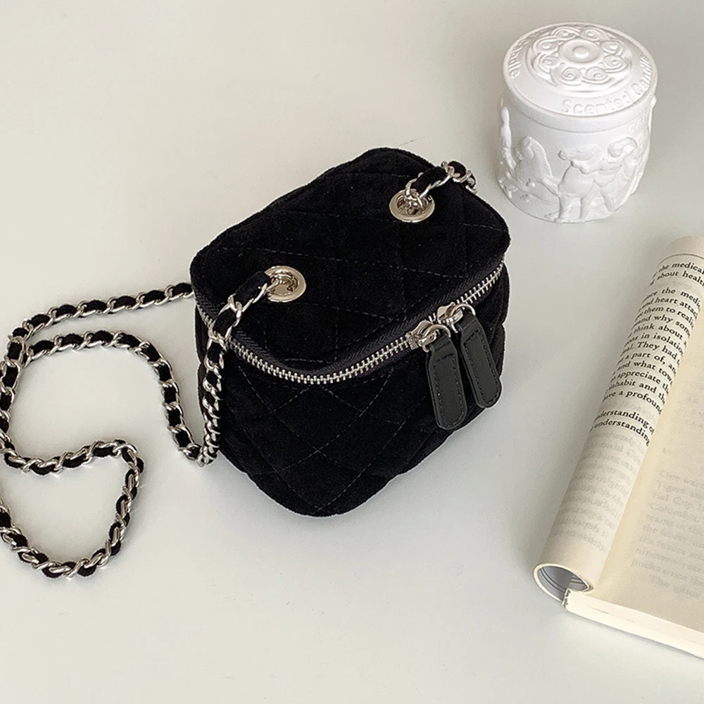 Mini Suede Women Shoulder Bag  - Luxury Bags Sling 评论和价格