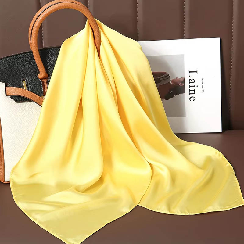 Luxury Solid Color Silk Square - Luxury Bags Office 评论和价格