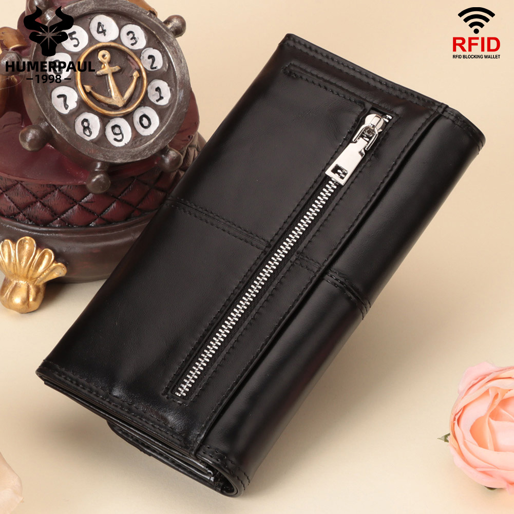 HUMERPAUL Genuine Leather Long - Luxury Bags Made In Italy 评论和价格