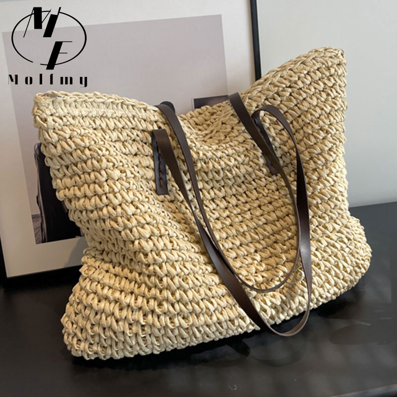 Straw Woven Tote Bags Casual L - Luxury Bags Vendor 评论和价格