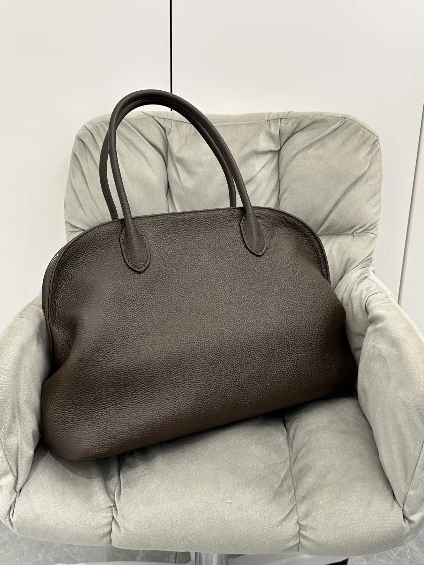 New Women Pebbled Grain Top‑Ha - Luxury Bags Old Money 评论和价格