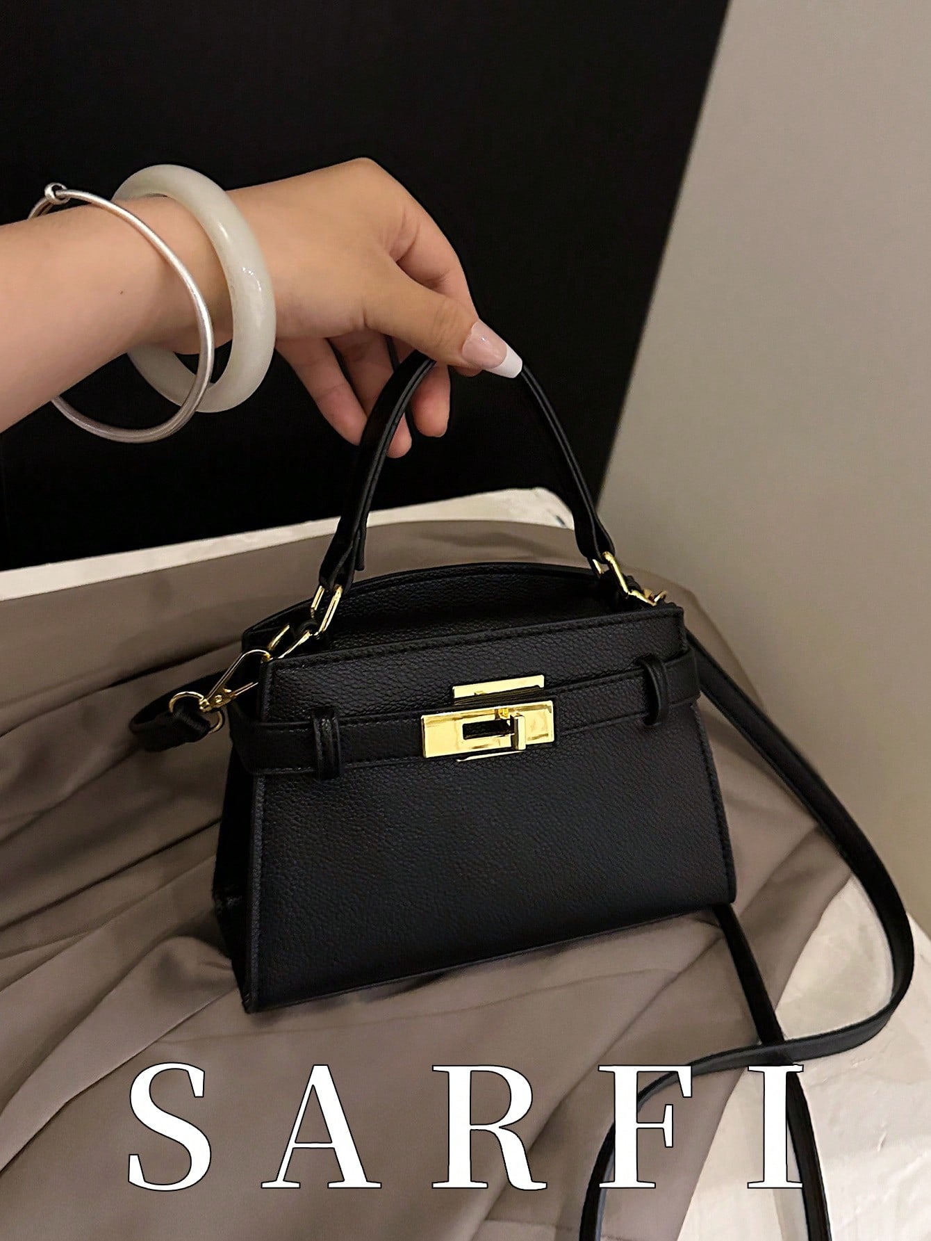 Fashionable High-End Litchi Gr - Quiet Luxury Bags Crossbody 评论和价格